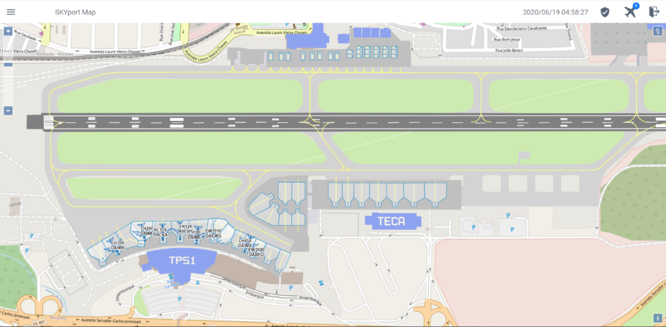 screenshot of SKYport Suite